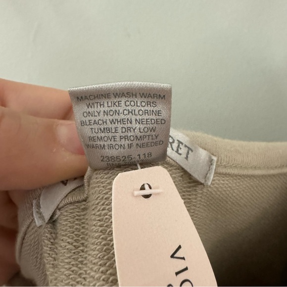 NWT Victoria Secret Cream Textured Design Adjustable Drawstring Cover Up Dress - Picture 7 of 8